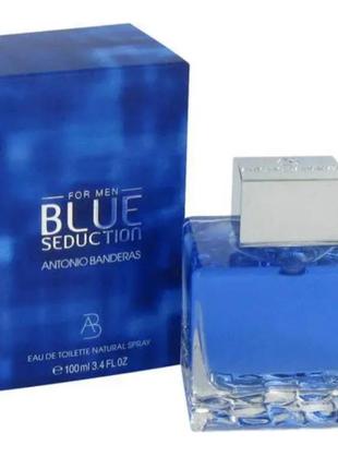 Мужская туалетная вода antonio banderas seduction blue for men 100 мл1 фото