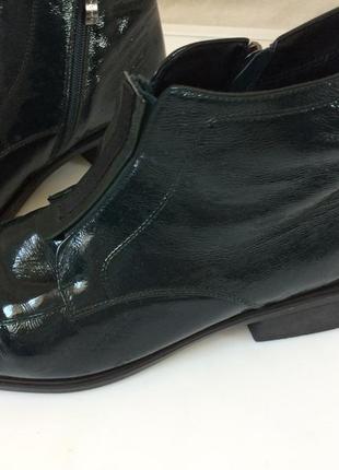 Женские демисезонные кожаные ботинки на полную ножку brocoli9 фото