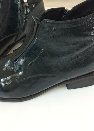 Женские демисезонные кожаные ботинки на полную ножку brocoli4 фото