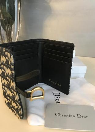 Новий гаманець жіночий тканинний в стилі діор4 фото