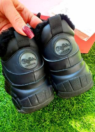 Buffalo london 🖤 sneakers ботинки зимние на меху сникекси высокие на толстой подошве буфало кроссовки вездеходы городской стиль8 фото