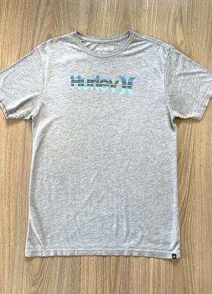 Мужская хлопковая футболка с принтом hurley