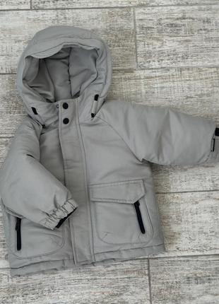 Zara куртка детская. зима. 12-18 мес, 86 см
