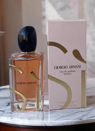 Giorgio armani si intense eau de parfum 100ml тестер новий