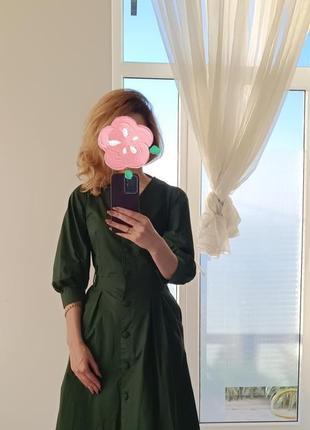 Брендове темно-зелене плаття reserved3 фото