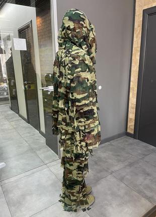 Маскувальний костюм кікімора (geely), колір woodland, розмір l-xl до 100 кг, костюм розвідника, маскхалат кікімора4 фото