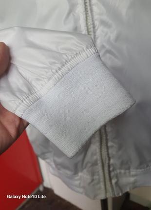 Schott стильная белая легкая куртка ветровка6 фото