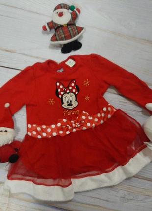 Новогоднее платье с minnie от disney