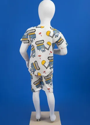 Піжама для хлопчиків 5110 літня шорти футболка2 фото