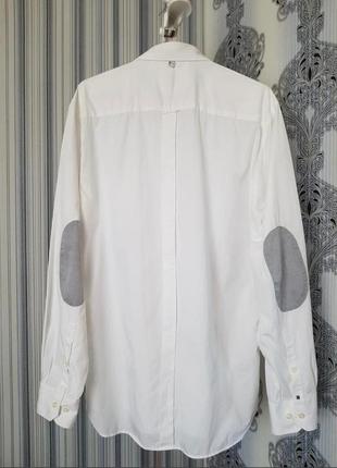 Брендова нарядна бавовняна красива топова базова біла сорочка преміум сорочка c&a m бавовна 100%4 фото