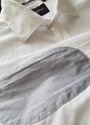 Брендова нарядна бавовняна красива топова базова біла сорочка преміум сорочка c&a m бавовна 100%6 фото