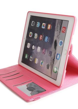 Чехол книжка для apple ipad 7 (10.2 дюймов), поворотный на 360 градусов, pink2 фото