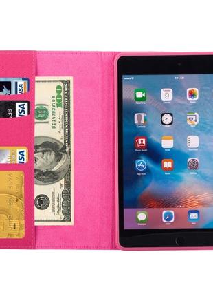 Чохол-книжка для apple ipad 7 (10.2 дюйма), поворотний на 360 градусів, pink8 фото