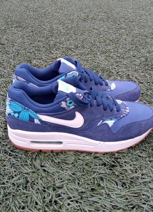 Жіночі кросівки nike air max 1 aloha floral print navy4 фото