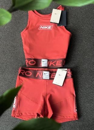 Костюм спортивний топ шорти nike pro оригінал