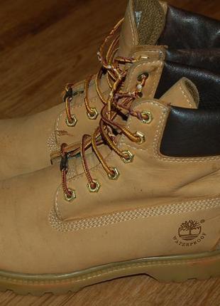 Кожаные ботинки на мембране 37 р timberland LEATHER waterproof оригинал