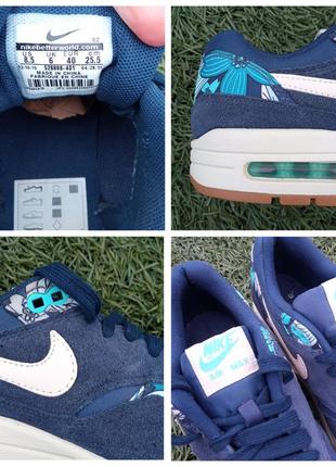 Жіночі кросівки nike air max 1 aloha floral print navy8 фото