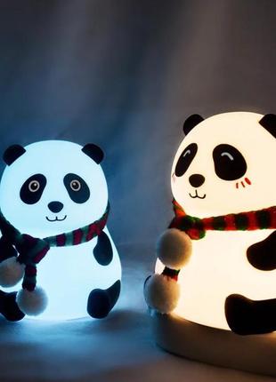 Нічник настільна лампа силіконовий панда losso ljc-142-а4 фото