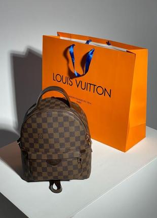 Рюкзак жіночий в стилі  louis vuitton palm springs backpack brown9 фото