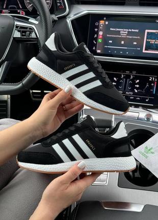 Женские кроссовки adidas iniki black white 36-37-38-40-415 фото