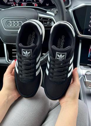 Женские кроссовки adidas iniki black white 36-37-38-40-418 фото