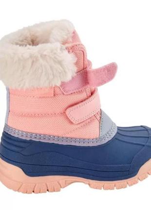 Брендовые теплые сапоги ботинки для девочки oshkosh (ошкош)1 фото