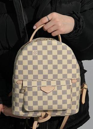 Рюкзак жіночий в стилі louis vuitton palm springs backpack ivory