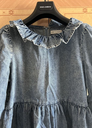 ✅💕розпродаж!!💕✅красивое свободное платье колокольчик stradivarius vestido джинсовое denim3 фото