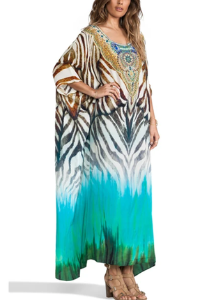 Нежное воздушное длинное платье-балахон1 фото