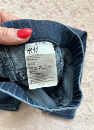 Джинсы джеггинсы для девочек h&amp;m 98 2-3 года4 фото