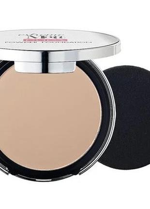 Компактна пудра-основа для обличчя pupa extreme matt powder foundation spf 20 30 nude, 11 г