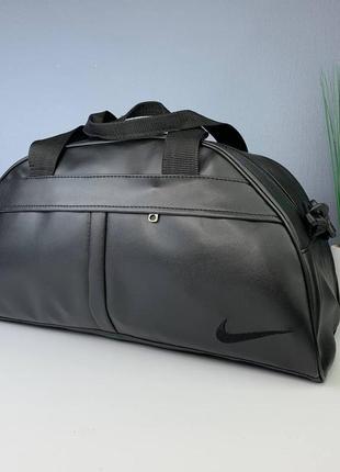 Спортивна сумка nike для тренувань і фітнесу, дорожня чорна сумка з плечовим ременем4 фото