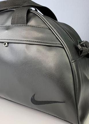Спортивна сумка nike для тренувань і фітнесу, дорожня чорна сумка з плечовим ременем1 фото