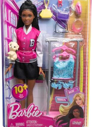 Игровой набор кукла барби стилист с 14 аксессуарами barbie stylist hnk966 фото