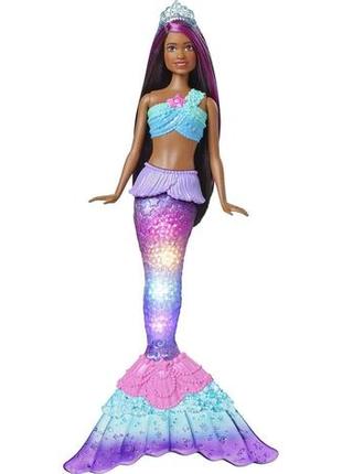 Лялька барбі русалка із дрімтопії сяючий хвіст barbie dreamtopia mermaid hdj371 фото