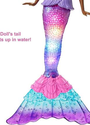 Кукла барби русалка из дримтопии сияющий хвост barbie dreamtopia mermaid hdj373 фото