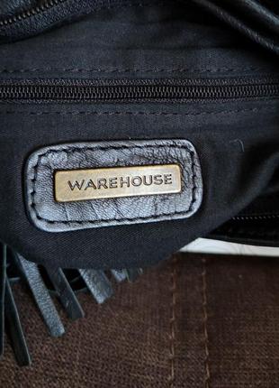 Черная кожаная сумка warehouse7 фото