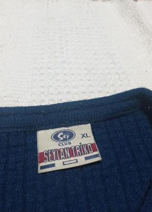Синий свитер размер xl турция3 фото