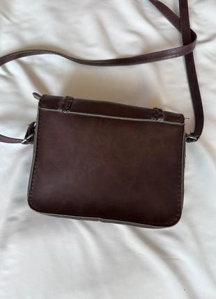 Жіноча сумочка шоколадного кольору4 фото