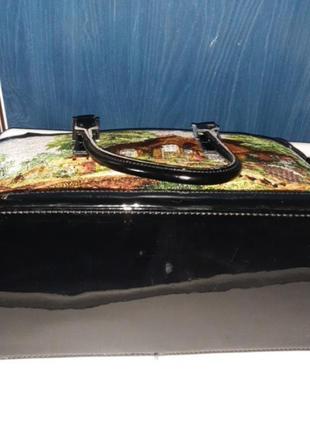 Шикарная итальянская кожаная сумка velina fabbiano9 фото