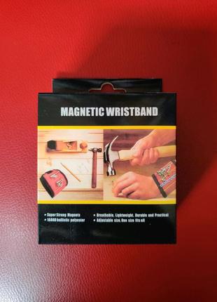 Магнітний браслет для інструментів magnetic tool wristband3 фото