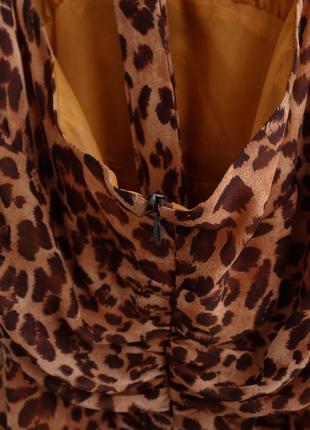 Леопардовое платье размер s-м7 фото