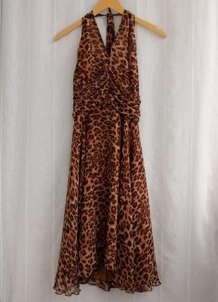 Леопардовое платье размер s-м8 фото