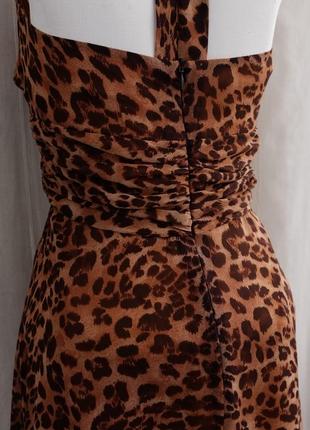 Леопардовое платье размер s-м3 фото