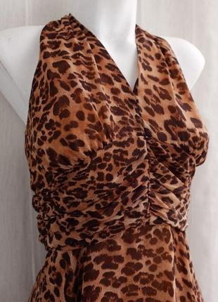 Леопардовое платье размер s-м4 фото