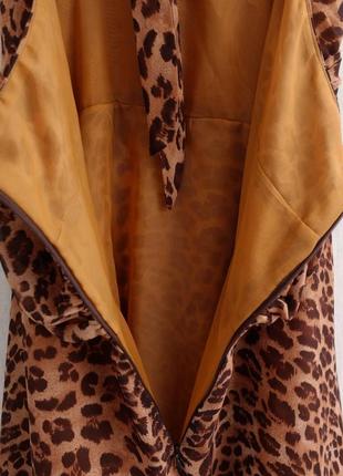 Леопардовое платье размер s-м6 фото