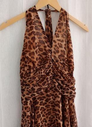 Леопардовое платье размер s-м10 фото