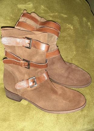 Сапоги, натуральная замша