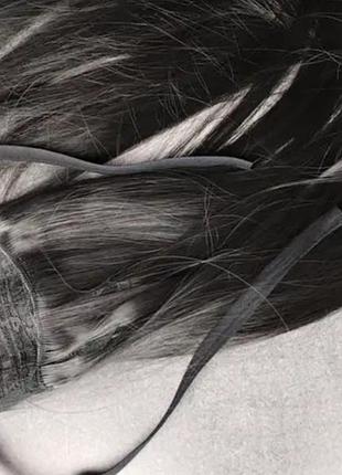 Хвост на ленте шиньен см черный цвет