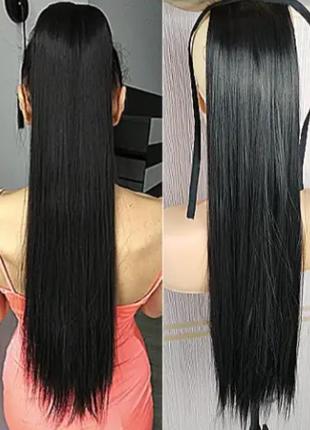 Хвост на ленте шиньен см черный цвет